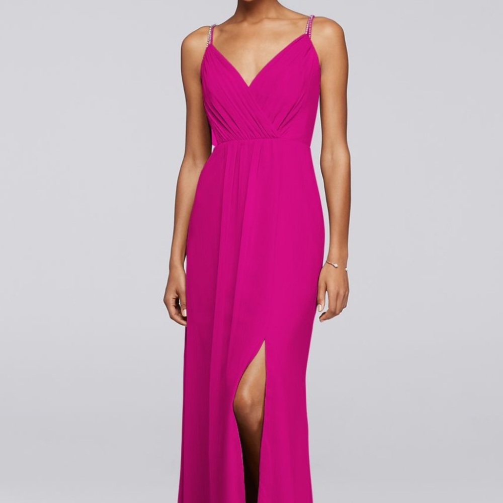 David’s Bridal Dress with Beaded Straps